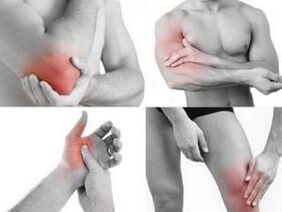 Schmerzen in den Gelenken der Arme und Beine